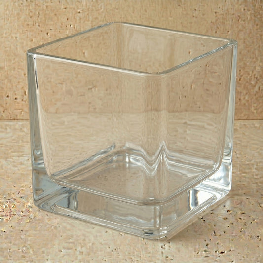 Square Glass Vessel • 15cm x15cm