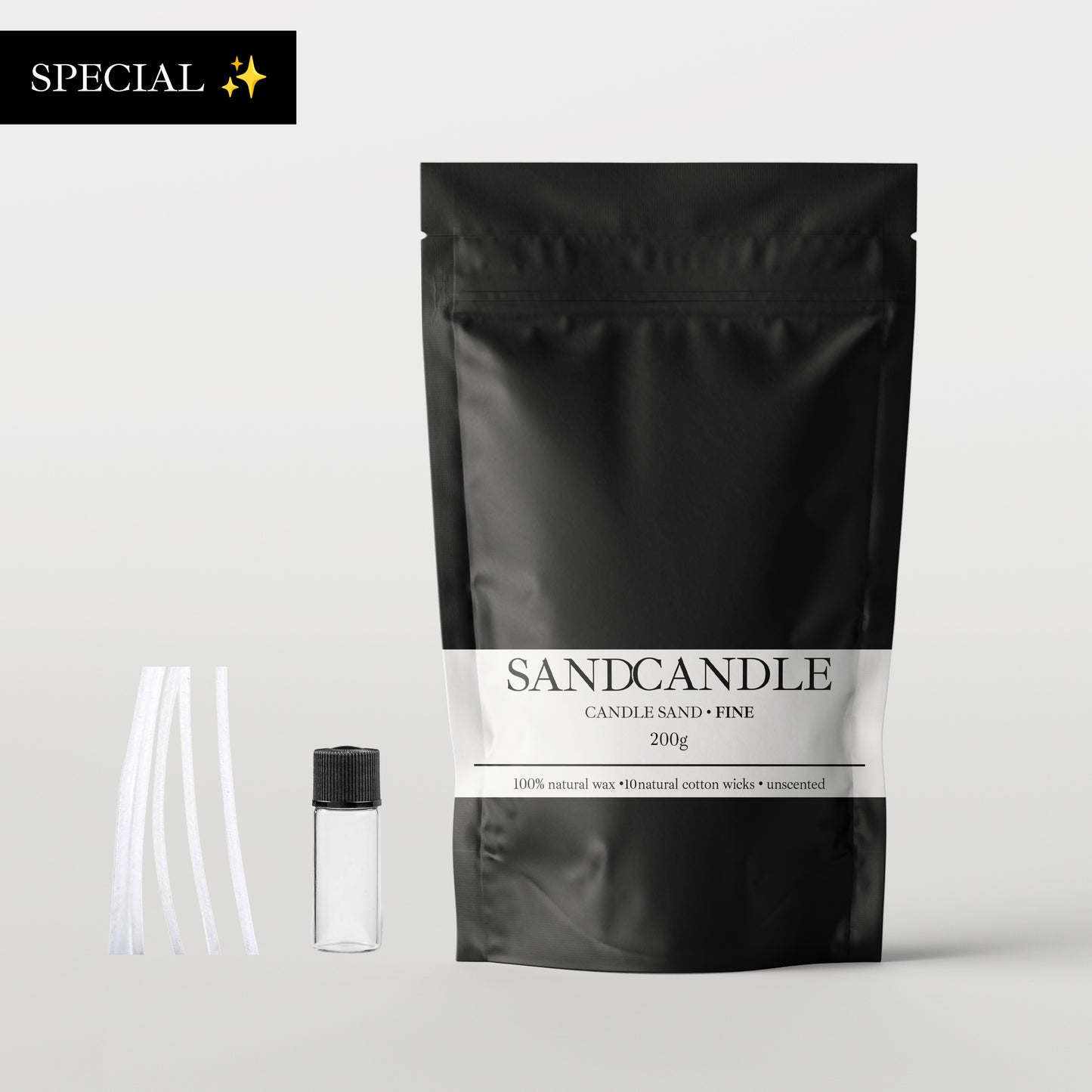 Sand Candle • 200g + 1 Fragrance