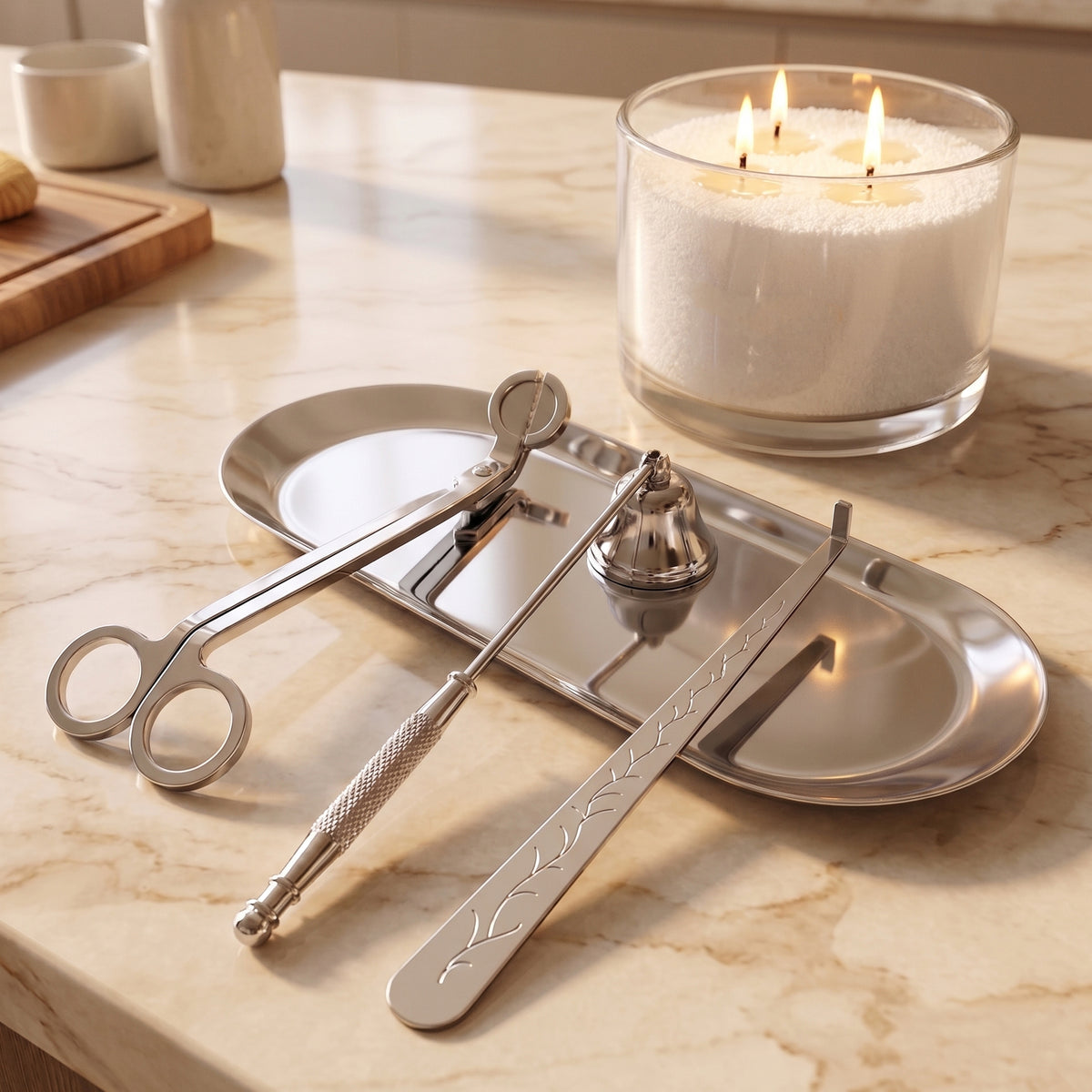 Candle Care Set • Silver