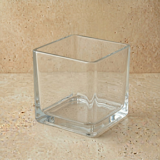 Square Glass Vessel • 10cm x10cm