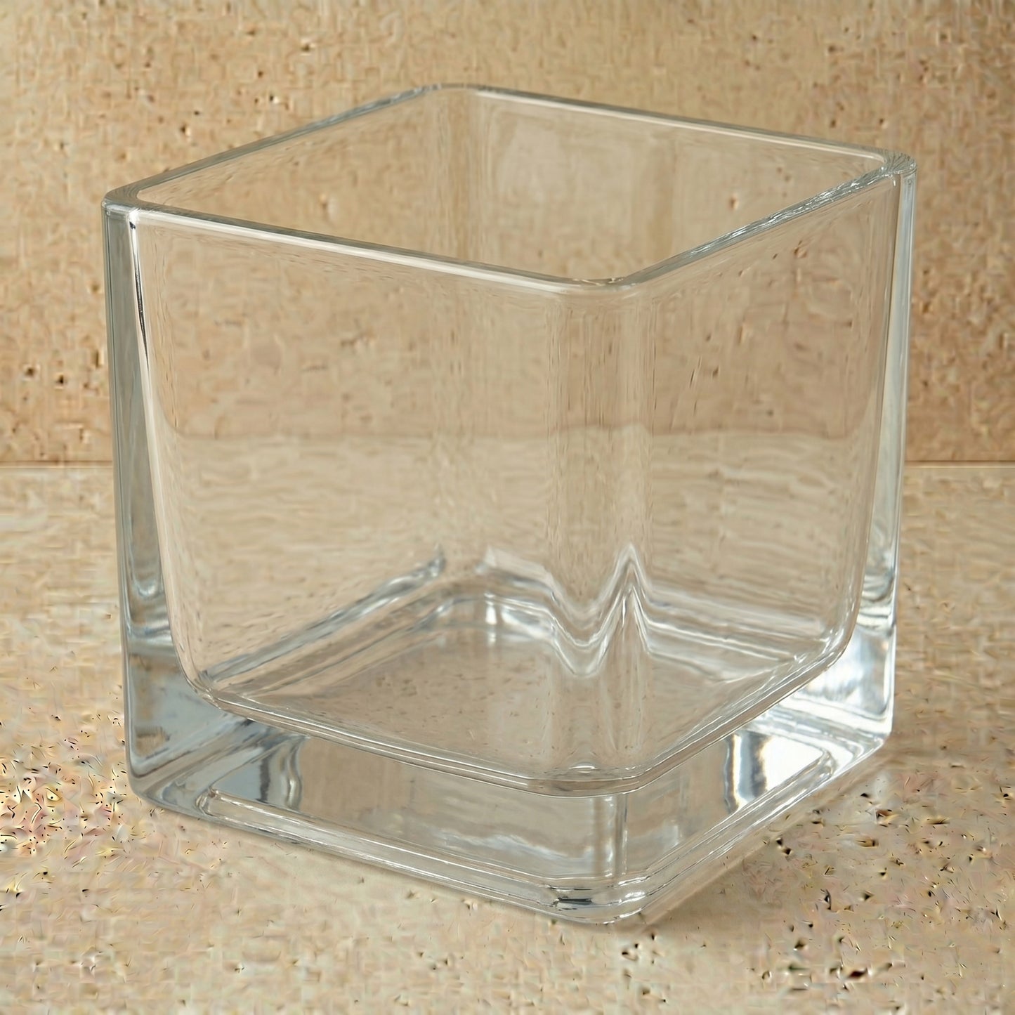 Square Glass Vessel • 15cm x15cm