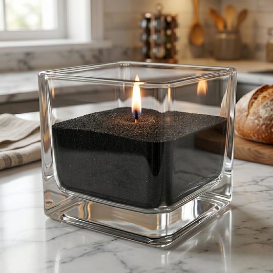 Square Glass Vessel • 15cm x15cm