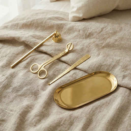 Candle Care Set • Gold